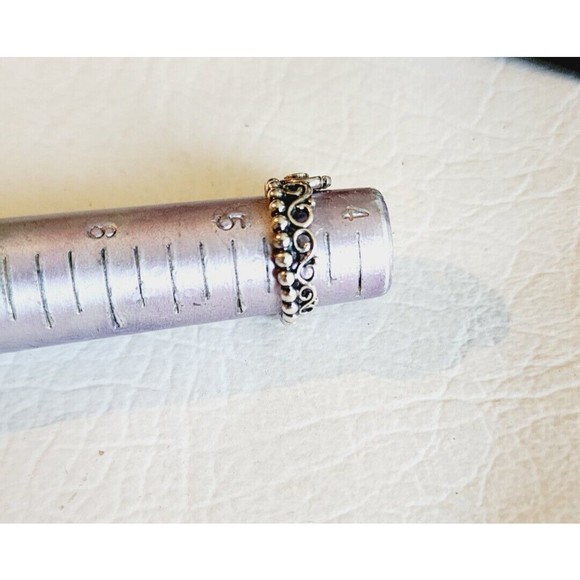 Pandora ALE My Princess Stackable Tiara CZ Ring Sterling Silver 925 Sz 4.5 2.8g - Picture 6 of 6